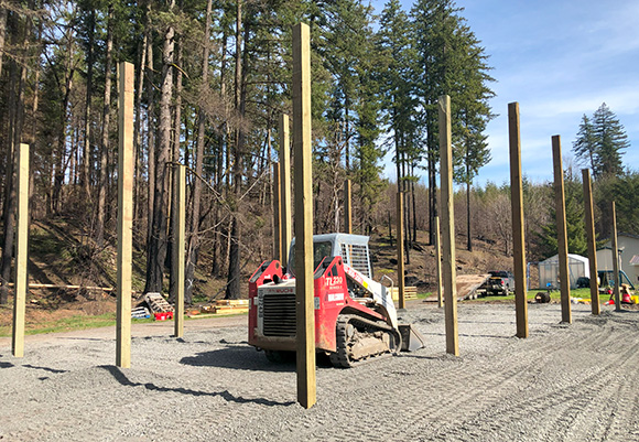 Post Hole Install / Placement - Pole Building Add-On